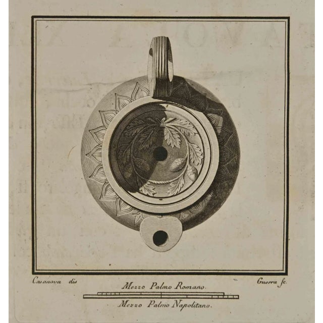 Ancient Still Life from the series "Antiquities of Herculaneum", is an etching on paper realized by Giovanni Battista...