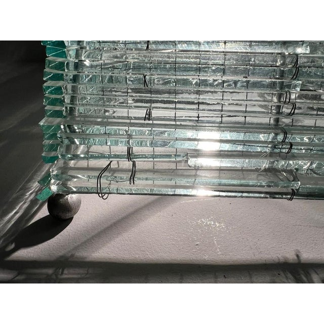 Sculptural Pyramid Table Lamp in Glass, France, 1970s For Sale - Image 15 of 18