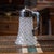 Antique 19th century victorian solid silver & cut glass large claret jug. Of tapering form, the body is cut in a cane-cut...