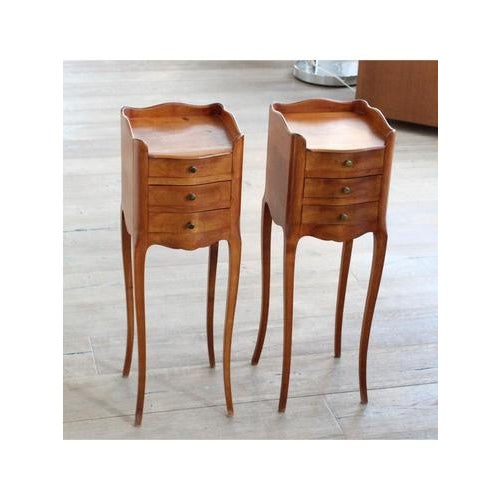 1920s Petit Bedside Tables, France, 1920, Set of 2 For Sale - Image 5 of 17