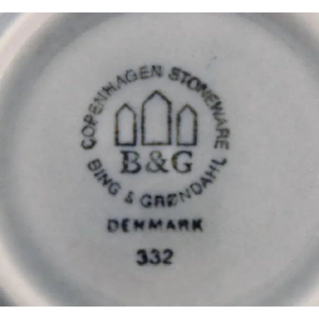 Glazed Stoneware Butter Pads Mexico by Bing & Grøndahl, Set of 4 For Sale - Image 4 of 5