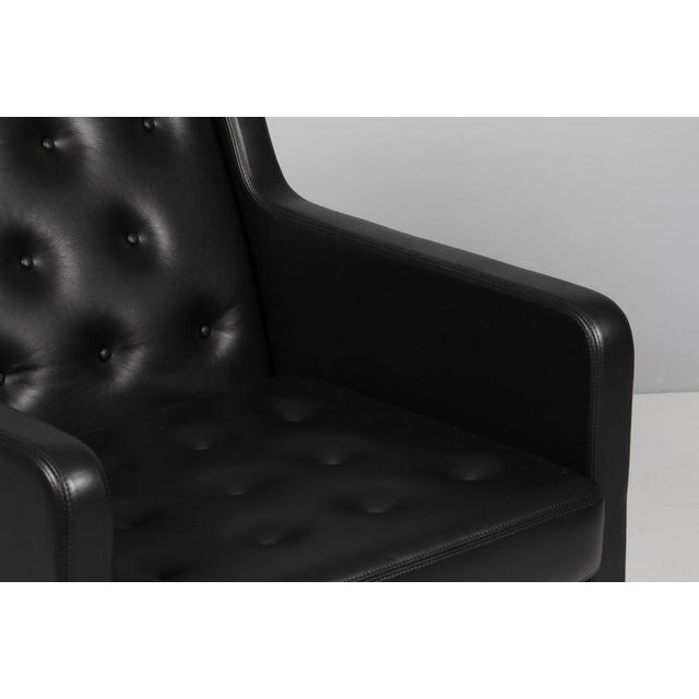 EJ 315/1 Lounge Chair in Black Leather by Erik Jørgensen, 2000s For Sale - Image 6 of 8