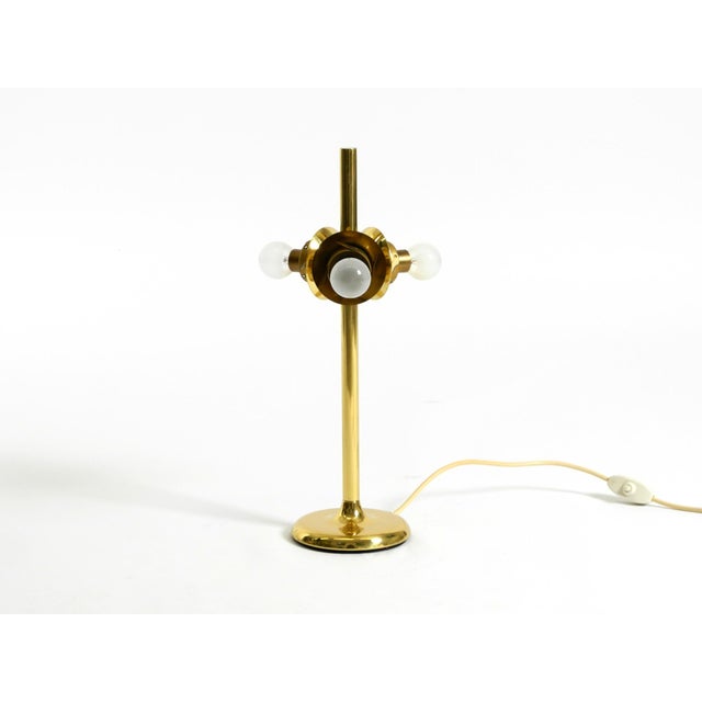 Vintage Space Age Brass Table Lamp from Kaiser Leuchten, 1960s For Sale - Image 13 of 18