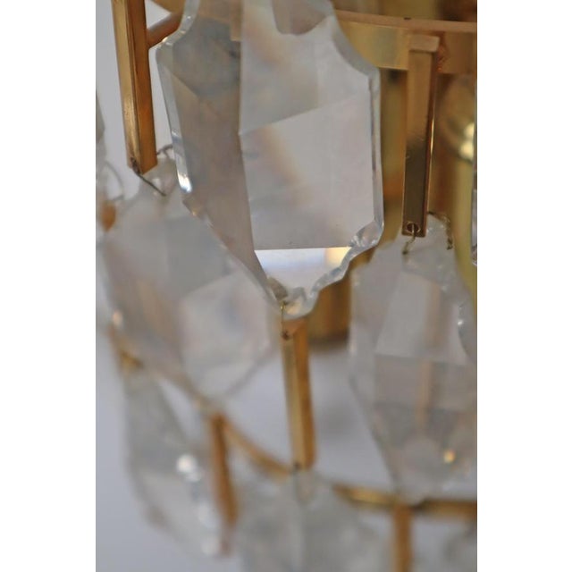 Hollywood Regency Lead Crystal and Gold Wall Lights, Palwa, 1970s, Set of 2 For Sale - Image 14 of 18