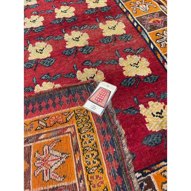 Turkish Antique Gabeh Rug 6.2x4.0 For Sale - Image 3 of 4