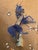 Italian 1960s Italian Cobalt Glass Horse With Gold Speckles Lamp Finial For Sale - Image 3 of 3