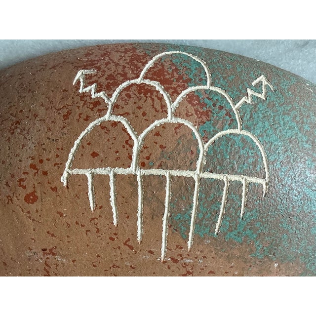 Vintage Southwestern Art Pottery Large Bowl For Sale In Austin - Image 6 of 12
