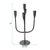 Asher Sculpted Cast Aluminum Five Arm Candle Holder- Ebony For Sale - Image 9 of 11