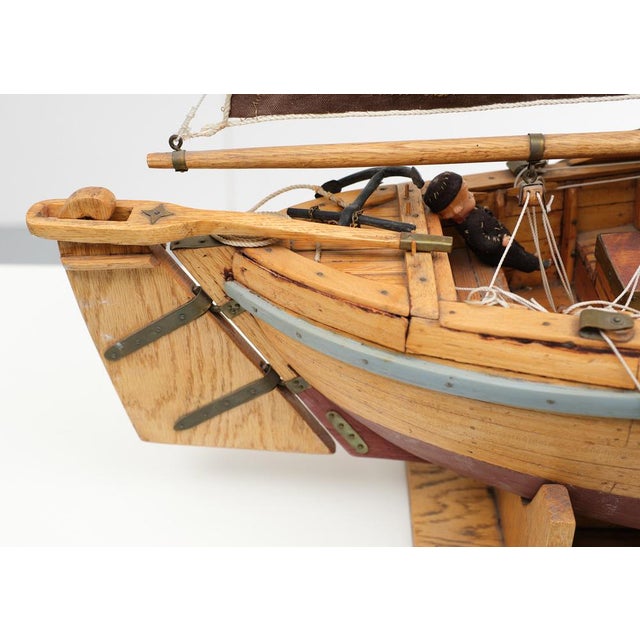 Botter Ship Model, the Netherlands, 1960s For Sale - Image 8 of 17