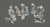 Vintage Christmas 1988 Enesco Accents Clear Art Glass Nativity 10-Pc Set For Sale - Image 4 of 13