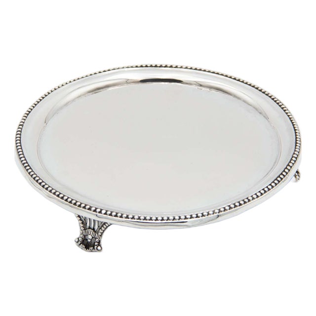Circular Silver Ticket Box Saver For Sale