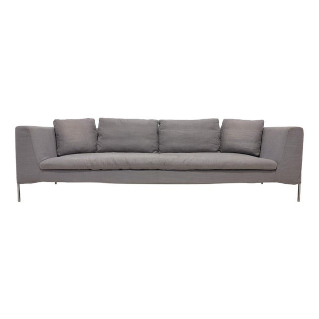 Grey Charles Sofa from B&B Italia For Sale