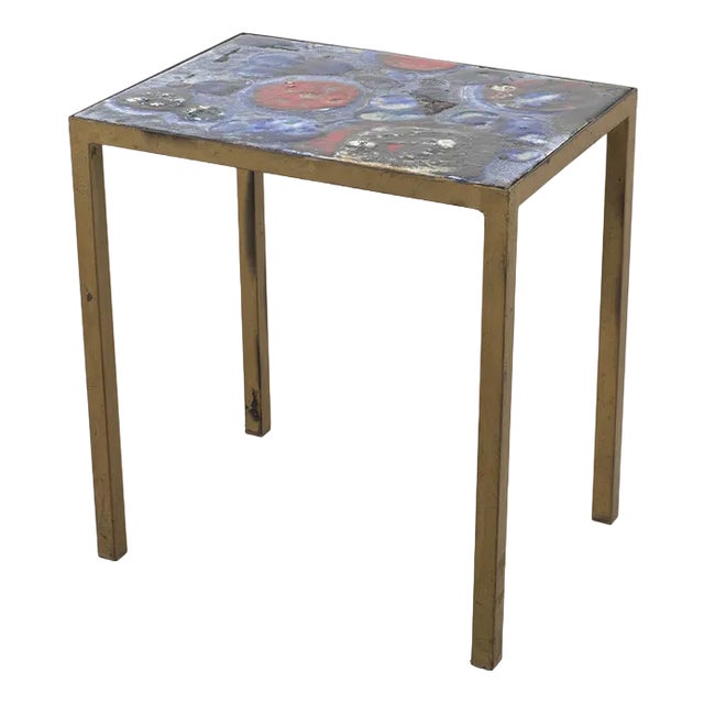 Coffee Table with Arty Table Top For Sale