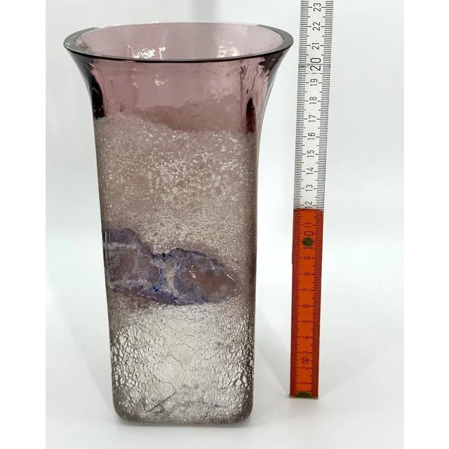 Murano Glass Vase in Scavo Technology by Alfredo Barbini, Italy 1960 For Sale - Image 9 of 12