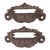 Ornate Antique Iron Apothecary Draw Pulls - a Pair For Sale
