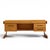 Lou Hodges Mid Century Oak Cantilever Executive Desk This desk measures: 71.75 wide x 32 deep x 28.25 high, with a chair...