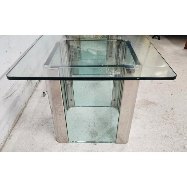 MCM Leon Rosen Pace Cocktail Table Chrome Waterfall For Sale - Image 10 of 12