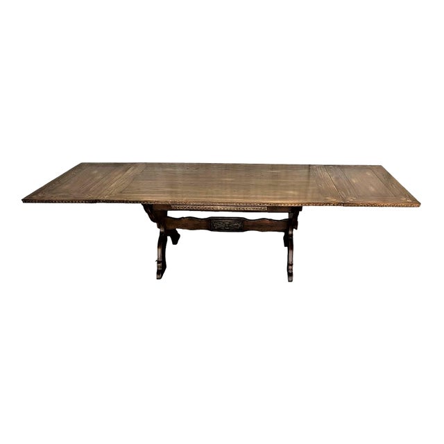 Romweber Viking Oak 10’ Refectory Table Vintage Mid 20th Century