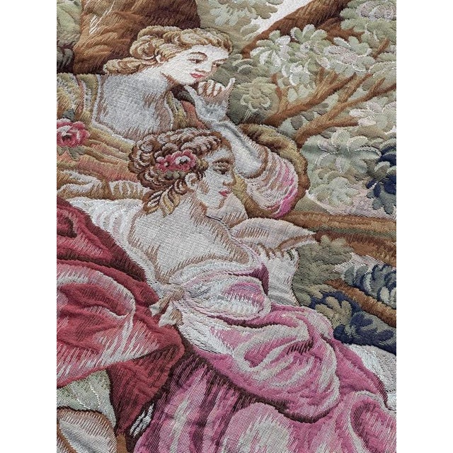 Vintage French Jacquard Halluin Tapestry, 1960s For Sale - Image 10 of 18