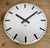 Silver Large Vintage Office Wall Clock from Pragotron, 1980s For Sale - Image 8 of 17