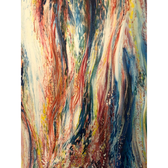 Abstract 1973 Painting, “Mystic Fires,” Signed by Swift For Sale - Image 9 of 13