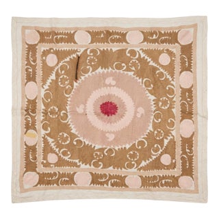 Uzbek Suzani Tablecloth - Handmade Textile For Sale