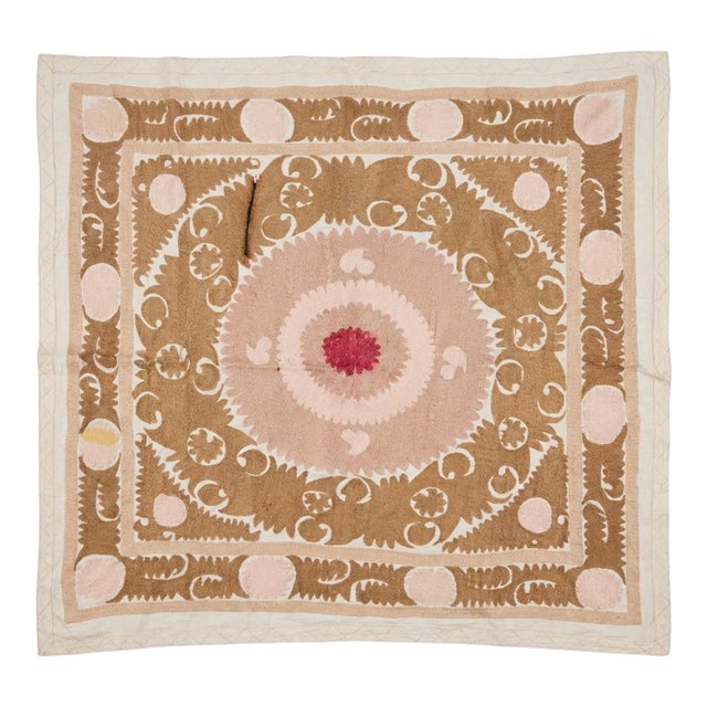 Uzbek Suzani Tablecloth - Handmade Textile For Sale