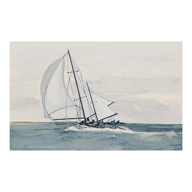 1964 Nautical Painting by Ken Crouse For Sale