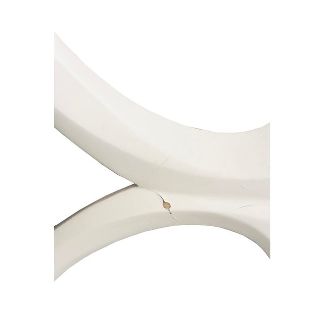 1960s Vintage Mid Century Modernist Circle Resin Screen or Room Divider, 1960's, White For Sale - Image 5 of 8