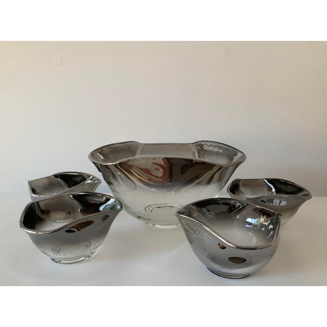 Vintage Vitreon Queens Lusterware Salad/Snack Serving Set- 5 Pieces For Sale In New York - Image 6 of 6