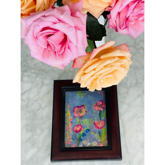 1970s 1970s Mini Abstract Hedgehog Garden 2 Series by Elia Framed For Sale - Image 5 of 5