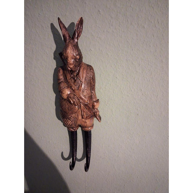 Black Forest Hunting Wall Rabbit, 1980s For Sale - Image 4 of 7