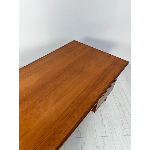 Vintage Danish Teak Writing Desk by Peter Løvig Nielsen for Løvig, 1960s For Sale - Image 12 of 17