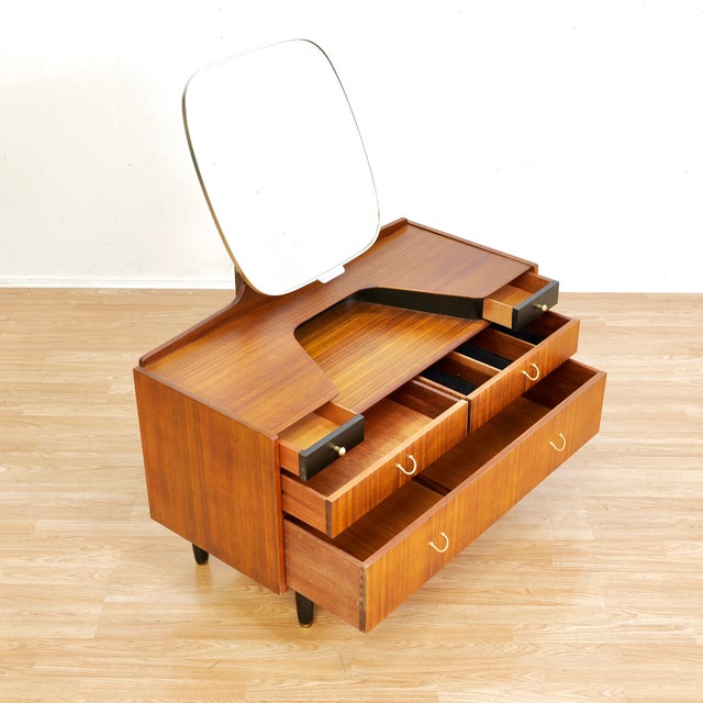 Brown 1960s Mid Century Entryway Vanity Dresser by G Plan For Sale - Image 8 of 10