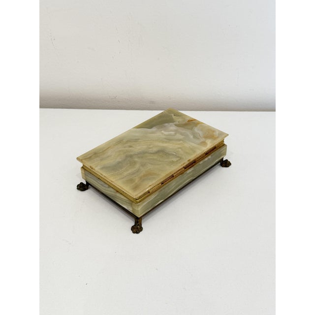 Mid-Century Onyx Jewelry Box, 1950s. For Sale - Image 6 of 9