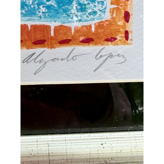 “Corazón Alado,” or “Winged Heart,” is a signed and titled collagraph by Mexican artist Alejandro López Álvarez, dating to...