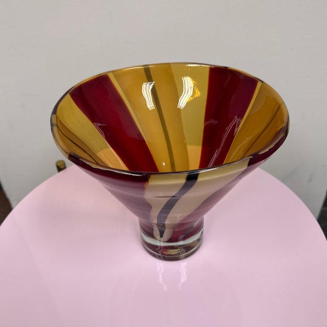 Waterford Evolution Collection Moroccan Breeze Art Glass Flared Bowl For Sale - Image 12 of 12
