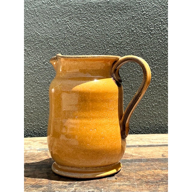 Vintage Italian Glazed Ceramic Pitcher For Sale - Image 12 of 12