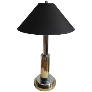 Mixed Metal Lamp by Mutual Sunset Lamp Company