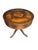 Antique Duncan Phyfe Style Mahogany Drum Center Table With Gold-Tooled Leather Top, Early 20th Century For Sale - Image 4 of 14