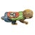 Blue Mid-Century Style Hand Carved Fairground Carousel Inspired Monkey Sculpture For Sale - Image 8 of 8