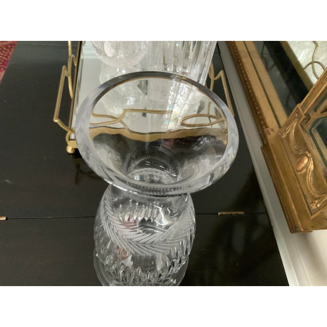 Vintage Waterford Tall Vase For Sale In Chicago - Image 6 of 12