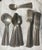 Silver Sterling Silver Mixed Set of American Reed & Barton 1889-1946. 3 Soup 5 Butter 11 Teaspoon 5 Dinner Forks 6 Demitasse Spoons - 30 pcs For Sale - Image 8 of 9