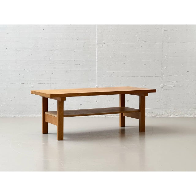 Mid-Century Modern Mid-Century Scandinavian Oak Coffee Table, 1970s For Sale - Image 3 of 17