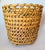 Extra Large Mid-Century Burned Bamboo & Rattan Floor Planter Basket For Sale - Image 12 of 12
