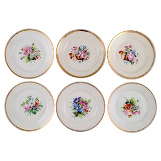 Late 19th Century Plates in Porcelain from Bing & Grøndahl, Set of 6 For Sale