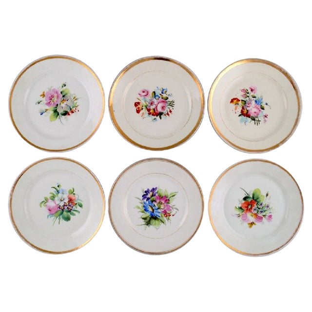 Late 19th Century Plates in Porcelain from Bing & Grøndahl, Set of 6 For Sale