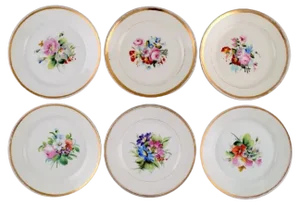 Late 19th Century Plates in Porcelain from Bing & Grøndahl, Set of 6
