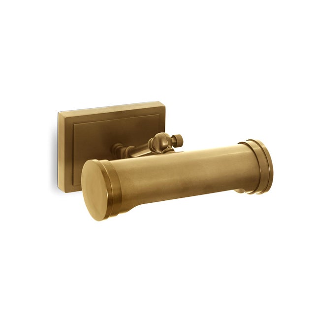 Brass Regina Andrew Tate Picture Light, Small in Natural Brass For Sale - Image 8 of 8