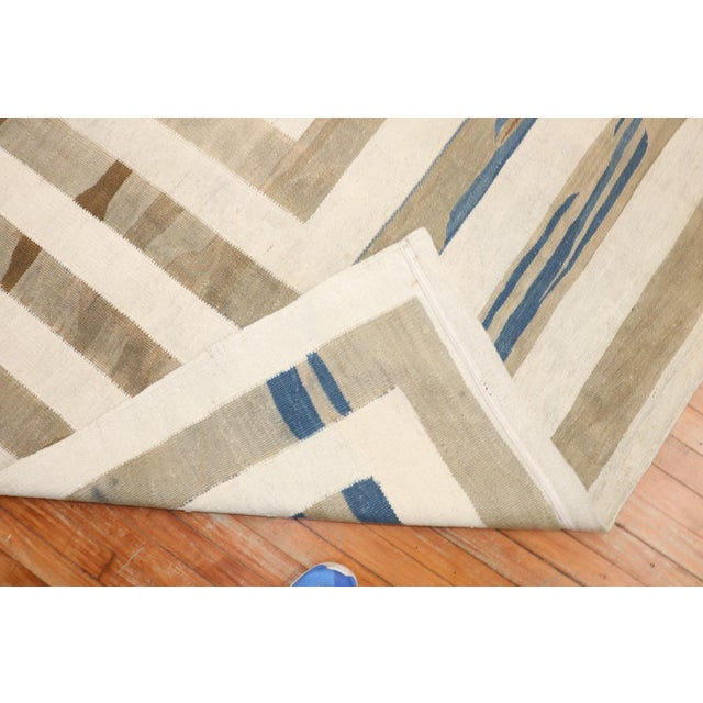Textile Antique Multi Dimensional Persian Kilim - 6'8" x 9' For Sale - Image 7 of 9